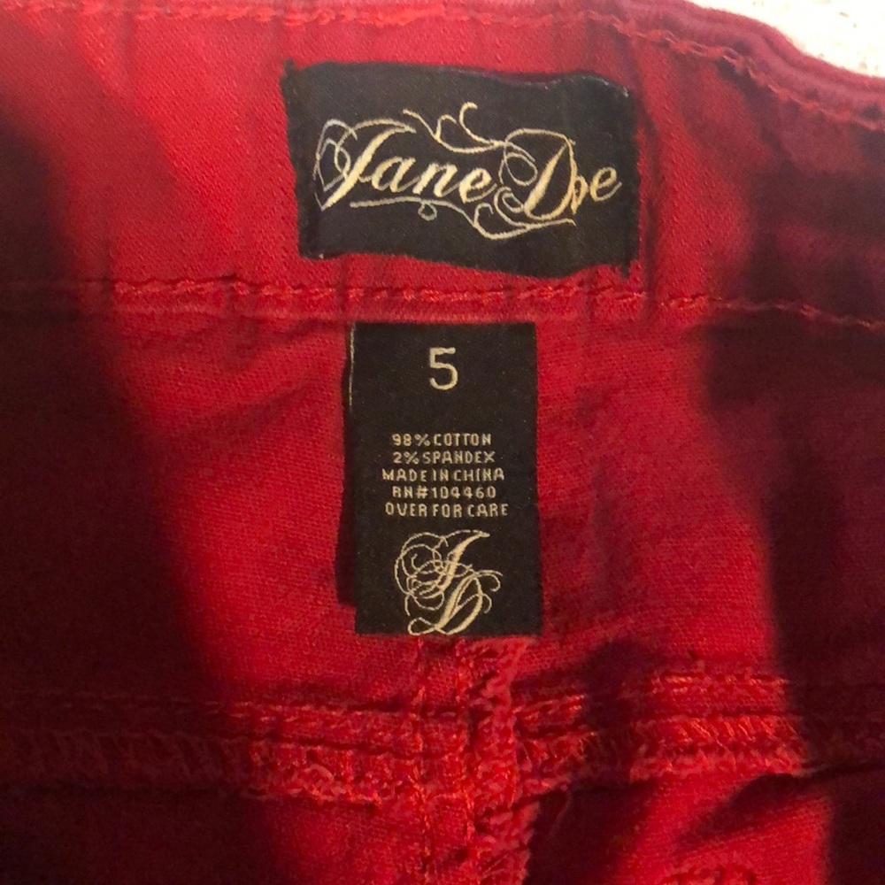 Red Ripped Skinny Jeans - Picture 4 of 7